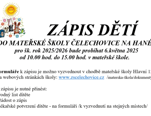 Zápis dětí do MŠ